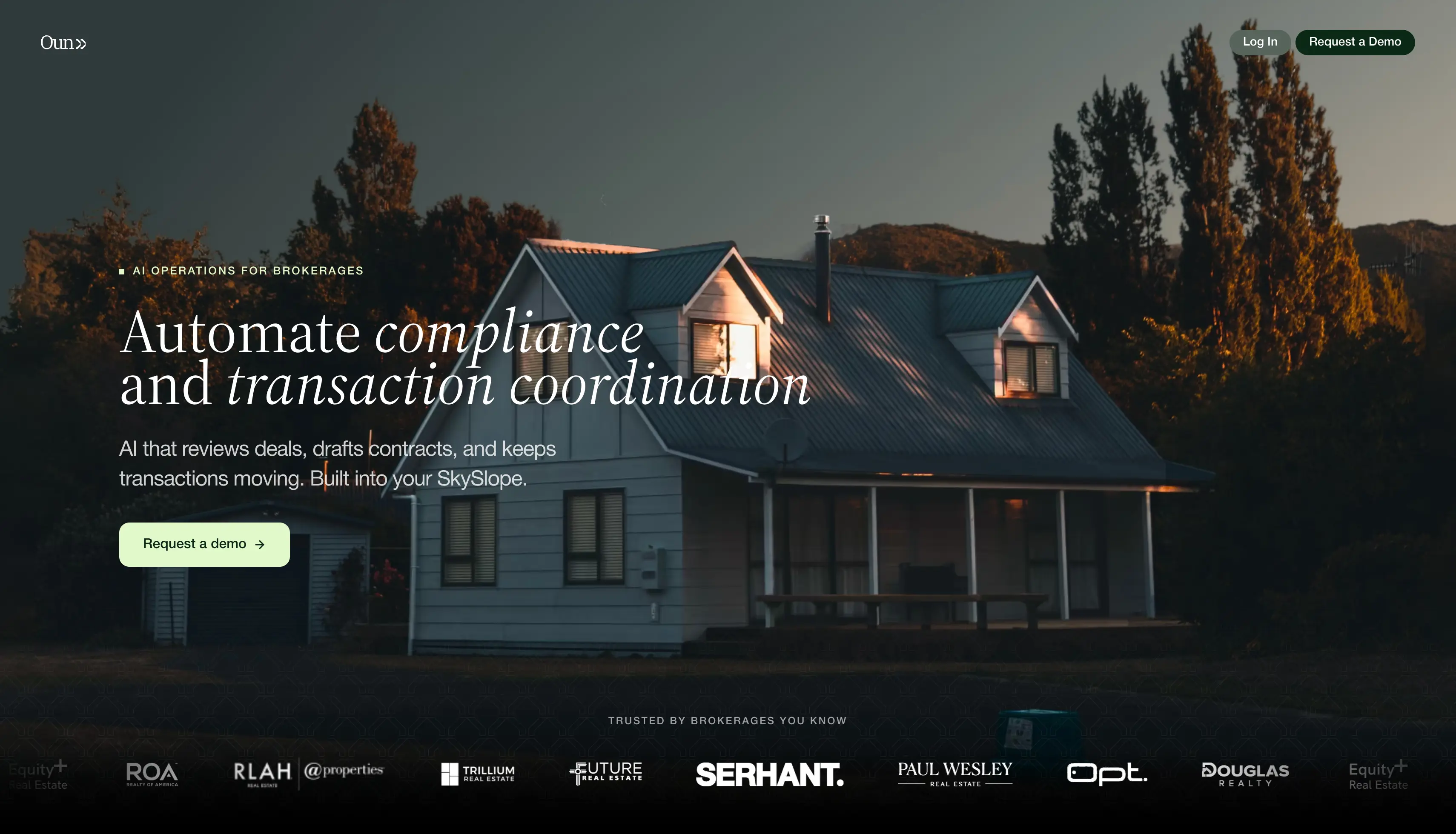 Oun Homes website preview